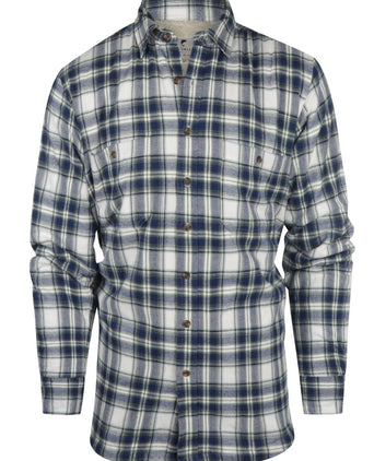 Gevoerd Iers Shirt | Blauw