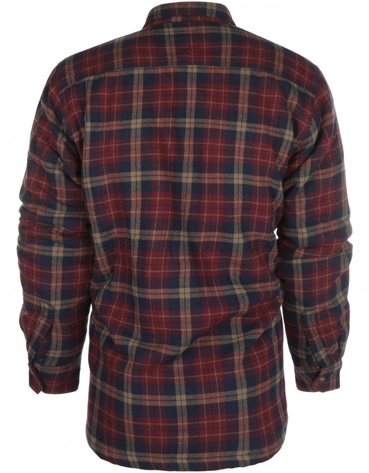 Fleece Lined Shirt | Rood/Blauwe ruit