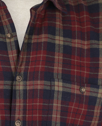 Gevoerd Iers Shirt | Rood