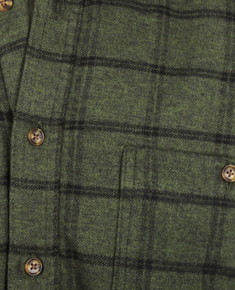 Gevoerd Iers Shirt | Groen