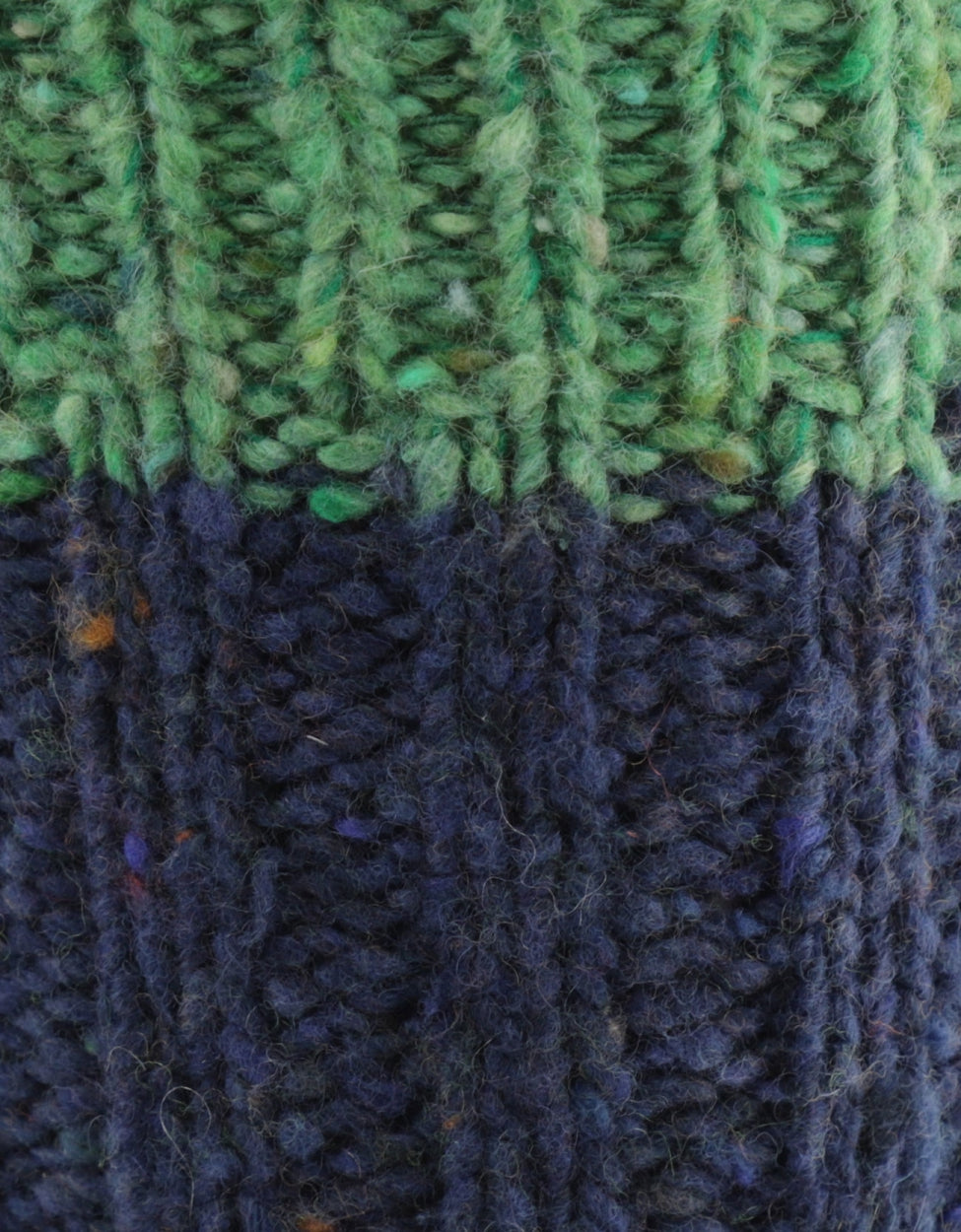 Flecks Sock | Donker Blauw Groen