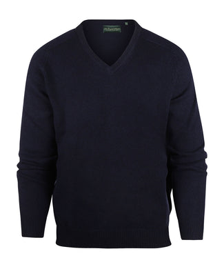 Pullover klassiek Lamswol v-hals | Navy Blauw Pullover klassiek Lamswol v-hals | Navy Blauw