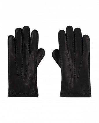 Klassieke Hertenleer Handschoenen | Zwart