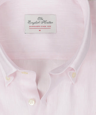 Overhemd linnen lange mouwen | Roze Overhemd linnen lange mouwen | Roze