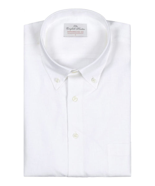 Overhemd linnen lange mouwen | Wit