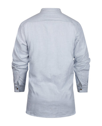 Overhemd Grandfather Shirt | Blauw