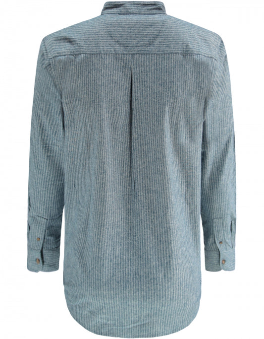 Grandfather Shirt | Denim Blue