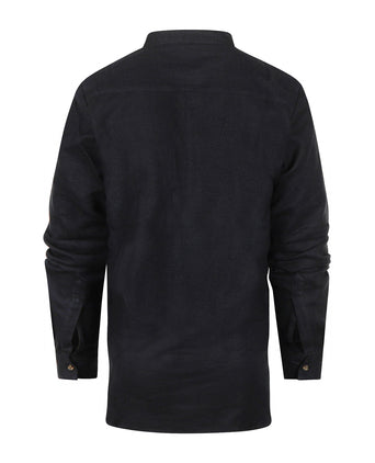 Overhemd Grandfather Shirt | Blauw