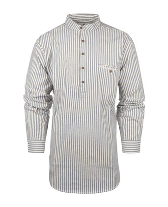 Overhemd Grandfather Shirt | Blauw