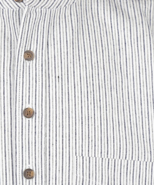 Overhemd Grandfather Shirt | Blauw