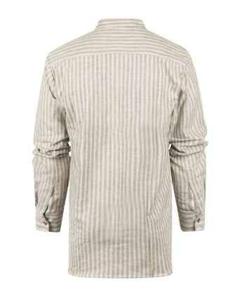 Overhemd Grandfather Shirt | Bruin