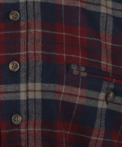 Overhemd Grandfather Shirt | Rood