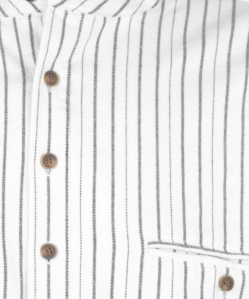 Overhemd Grandfather Shirt | Wit