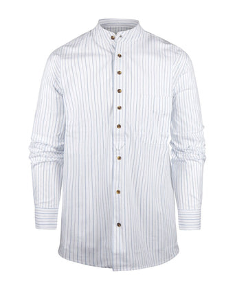 Overhemd Grandfather Shirt | Wit