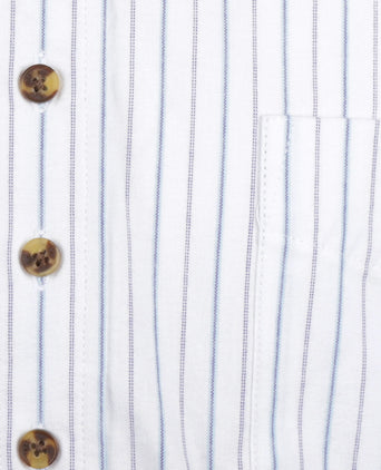 Overhemd Grandfather Shirt | Wit