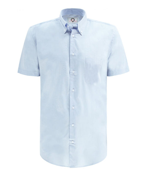 Overhemd tijdloos korte mouwen | Blauw