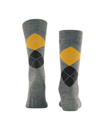 Edinburgh Melange Heren Sokken | Blauw