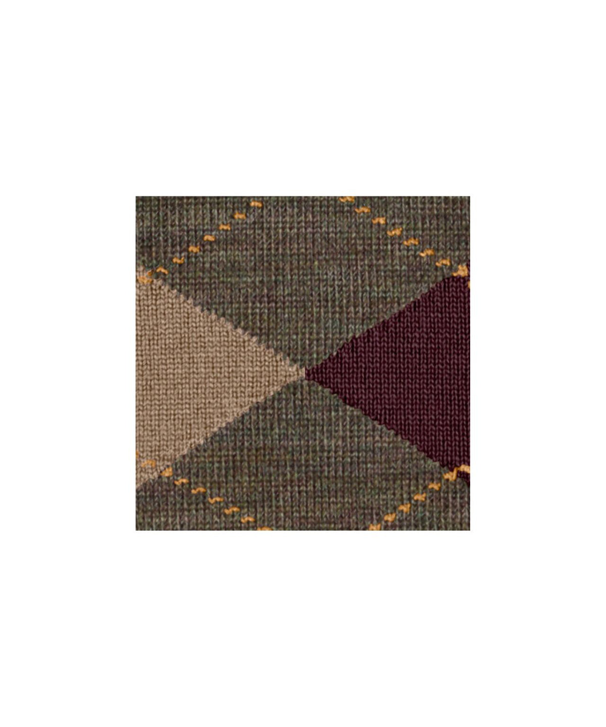 Edinburgh Mel Heren Sokken | Covert Green diamond check