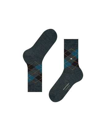 Edinburgh Melange Heren Sokken | Groen