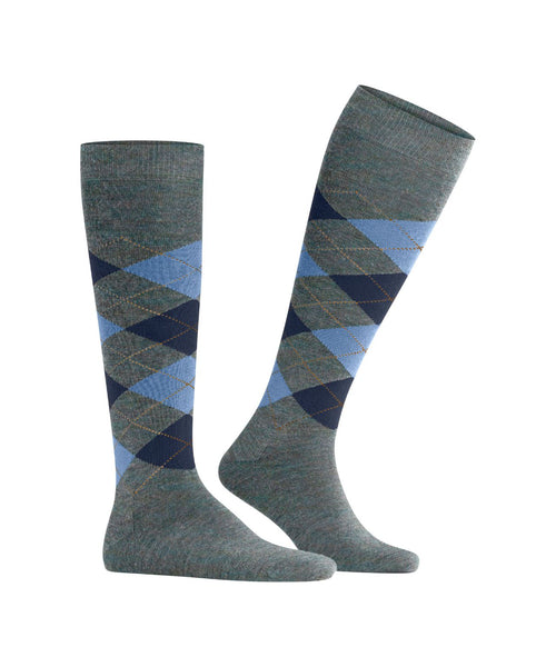 Edinburgh heren kniekousen | Blauw
