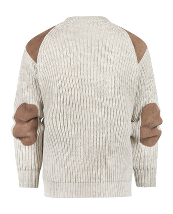 Pullover Swaledale Wol ronde hals | Bruin