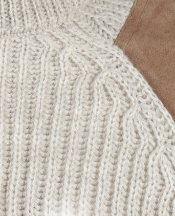 Pullover Swaledale Wol ronde hals | Bruin