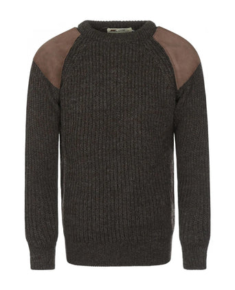 Pullover Swaledale Wol ronde hals | Bruin