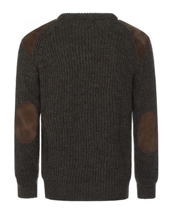 Pullover Swaledale Wol ronde hals | Bruin