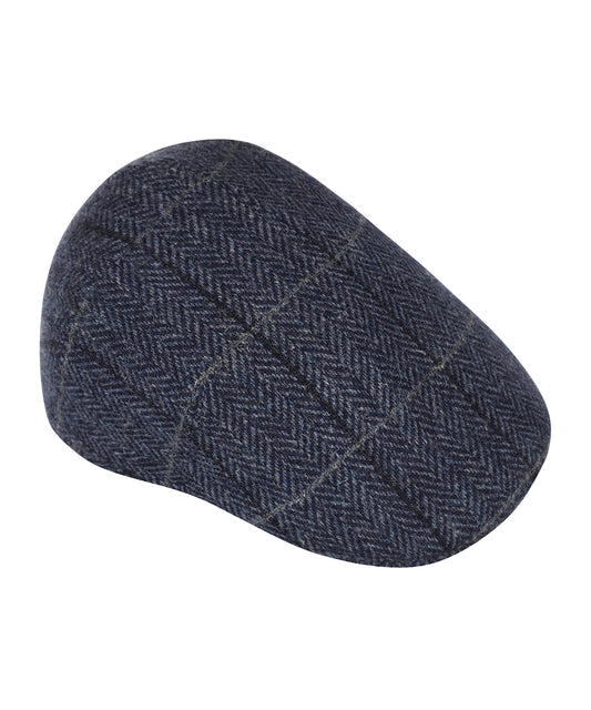 Soft Cap Wol | Blauw Patroon