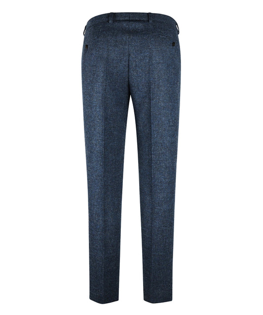 Pantalon Harris Tweed | Blauw melange