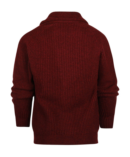 William Lockie Knoop Vest Sjaalkraag | Red Velvet