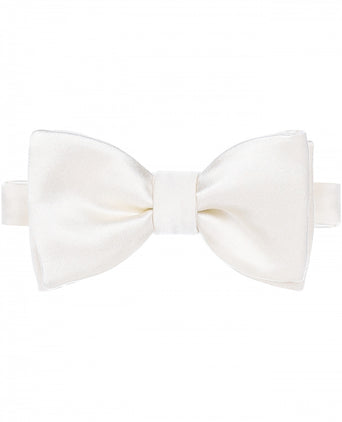 Satijnen strik | Wit
