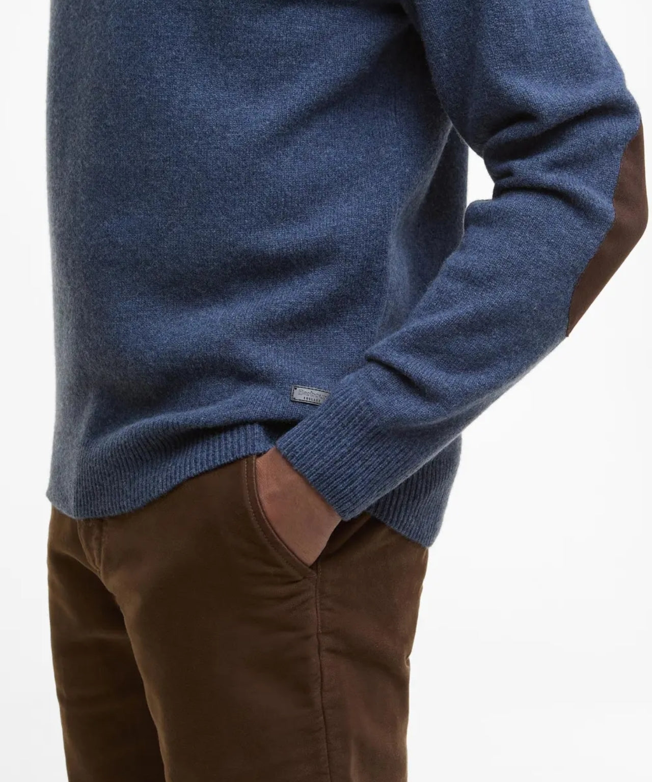 Pullover mit Reißverschluss und Knopfverschluss | Blau