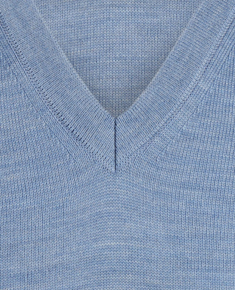 Maerz Slipover Merino Wol | Blauw