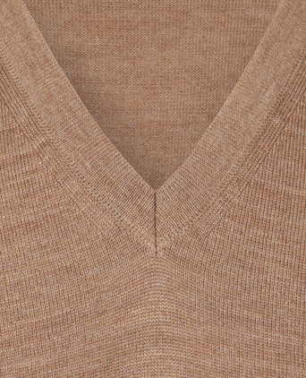 Maerz Slipover Merino Wol | Bruin