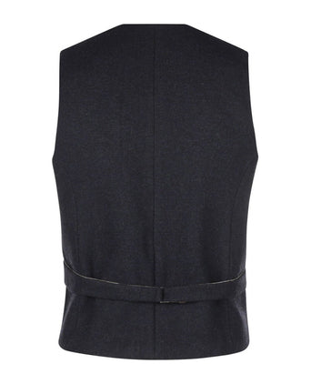 Iers Tweed Gilet | Navy Blauw