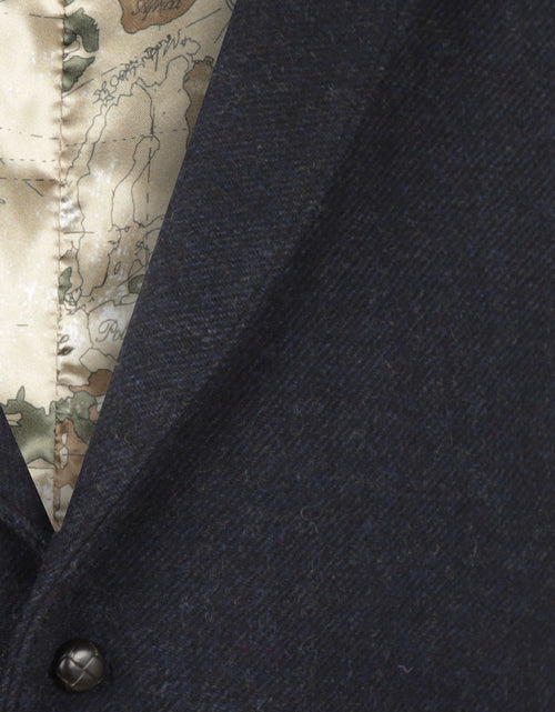 Tweed Gilet | Navy Blauw