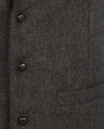 Iers Tweed Gilet | Bruin
