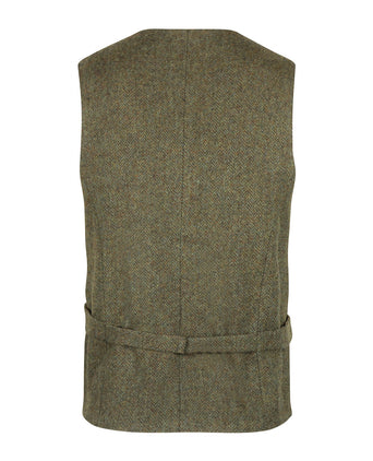 Iers Tweed Gilet | Groen