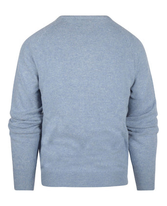 Pullover Lamswol ronde hals | Blauw