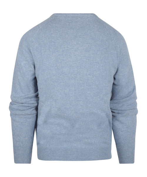 Pullover Lamswol ronde hals | Blauw