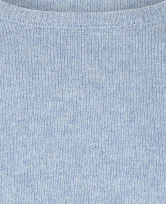 Pullover Lamswol ronde hals | Blauw