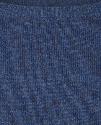 Pullover Lamswol ronde hals | Blauw