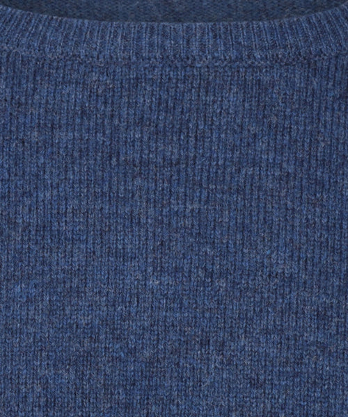 Pullover Lamswol ronde hals | Blauw