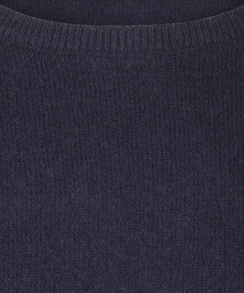 Pullover Lamswol ronde hals | Navy Blauw