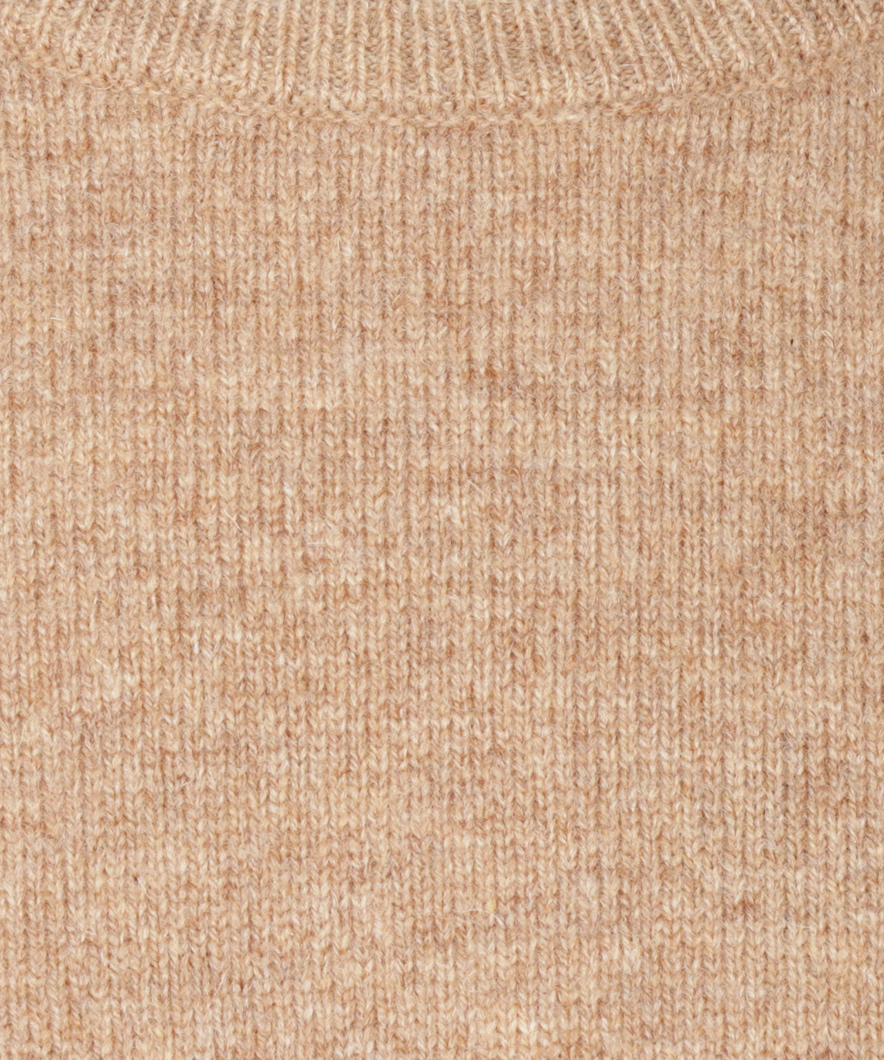 Lamswol Ronde Hals Pullover | Pecan Bruin