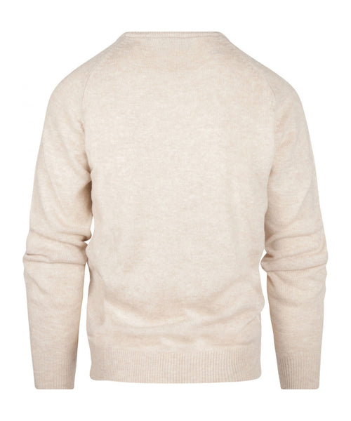 Pullover Lamswol ronde hals | Bruin