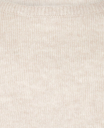 Pullover Lamswol ronde hals | Bruin