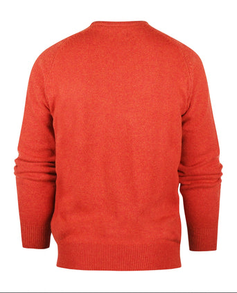 Pullover Lamswol ronde hals | Rood