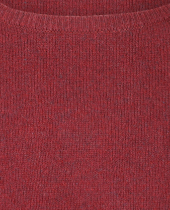 Pullover Lamswol ronde hals | Rood